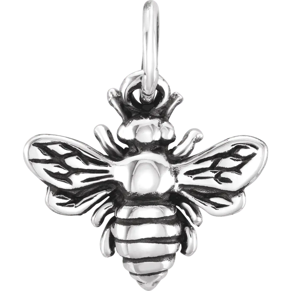 Sterling Silver Honey Bee Charm/Pendant