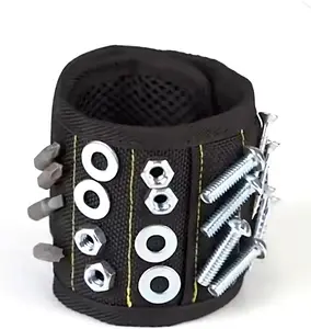 Magnetic Wristband, Multifunctional Wristband Magnets, Wristband Tool for Woodworking, Home Repair, Outdoor Camping, Wrist Accessories