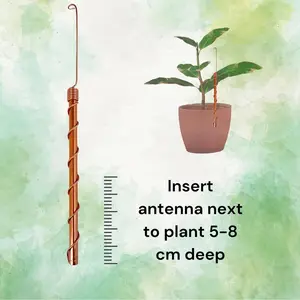 Electroculture Tensor Rods 24" Handcrafted Copper 3 Pack Sustainable Gardening Solution for Plant Growth & Energy Boost Soil Nature Enhance Root Yield Organic Health