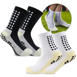 3/6/10 Pairs  Soccer Socks - Breathable, Cushioned, Non-Slip with Silicone Grips for Training, Matches, and Workouts - Elevate Your Game with Ultimate Comfort and Performance!