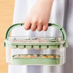 【Father's Day Gift】Ice Bucket with Ice Cube Tray & Ice Scoop, 1 Box ClearSealed Ice Bucket, Household Ice Storage Box for HomeKitchen Party, Home Bar Accessories