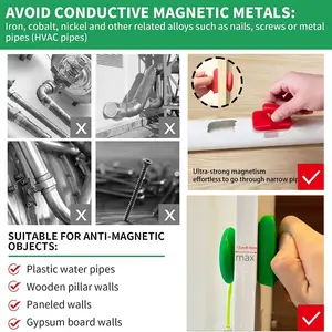 Magnetic Wire Puller Tool, Efficient Cable Management Accessory, Durable and Convenient Design, Ideal Gift for Home Office Decor