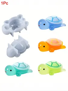 1Pcs 3D Sea Turtle Epoxy Resin Silicone Mold Casting Molds, Mini Turtle DIY Micro Landscape Decoration, Small Tabletop Resin Crafts Making Accessories, Handicraft