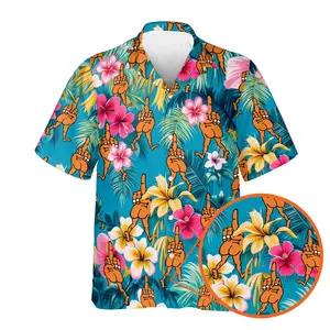 Funny Tropical Finger Hawaiian Shirt