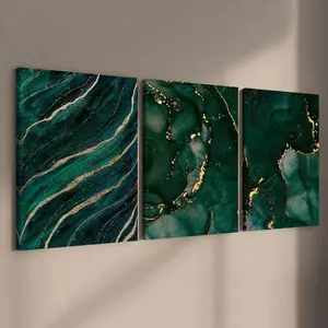 3-Piece Modern Art Canvas Prints, Modern Art Design, Marble Abstract Wall Decor, High-Quality Waterproof Home Decoration, Ideal Gift Set, Unframed Wall Art