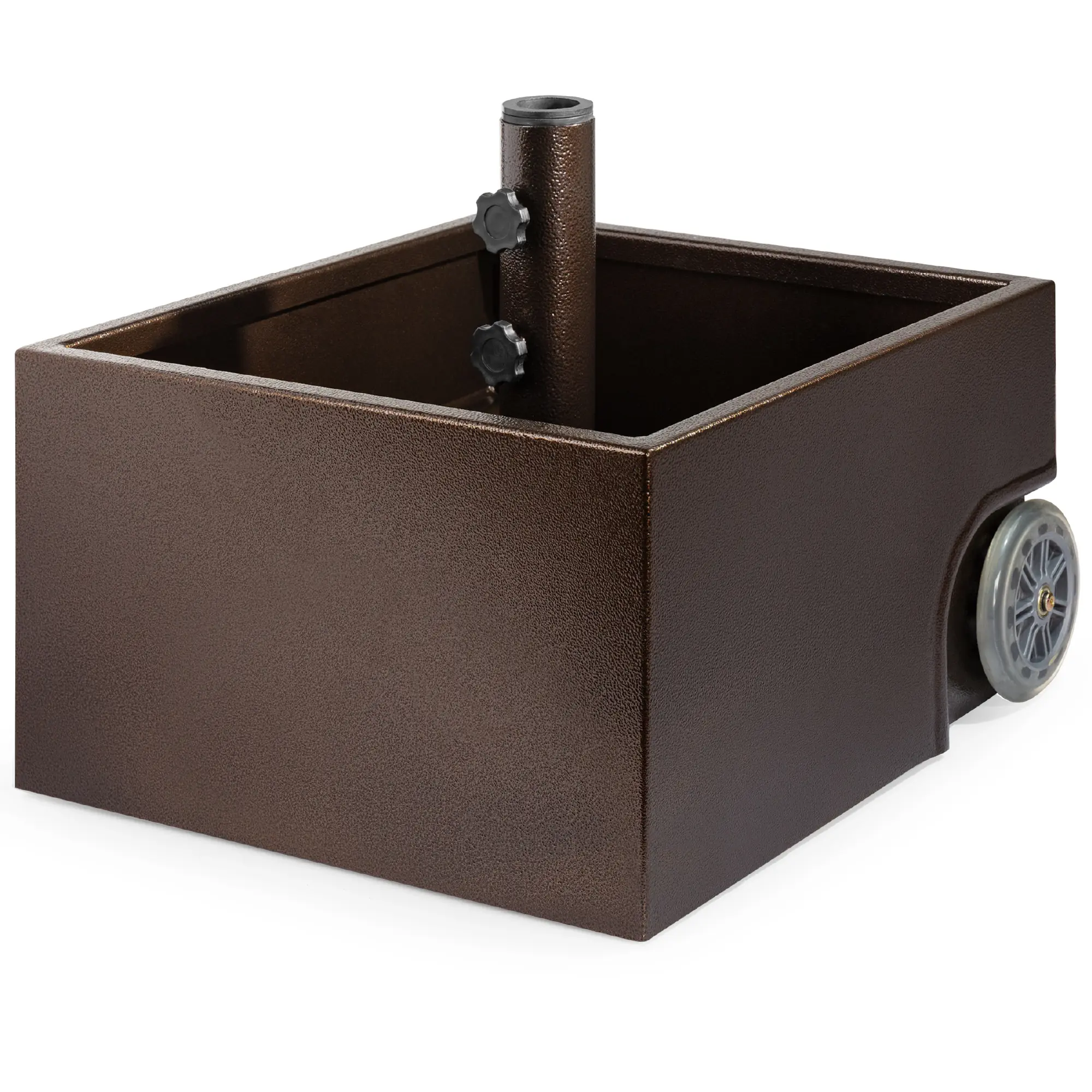 Best Choice Products Portable Steel Umbrella Base Stand for Patio, Up to 150 lbs w/ Fillable Planter, Drainage, Wheels Best Choice Products Portable Steel Umbrella Base Stand for Patio, Up to 150 lbs w/ Fillable Planter, Drainage, Wheels
