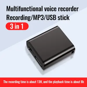 Magnetic voice recorder, one-click recording, high-fidelity noise reduction, long battery life, large storage capacity, and support for voice-to-text function