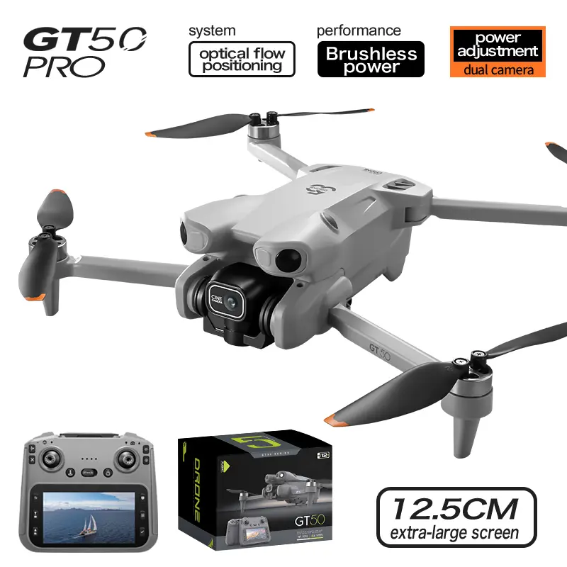 Large Screen RC Drone with Camera, 360° Stunts & Flips, Brushless Motor, Obstacle Avoidance, Foldable Quadcopter, Aerial Photography Drone for Beginners, Christmas & Birthday Gift for Kids & Adults