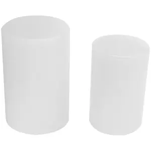 2 Sizes Cylinder Candle Molds Silicone Mold for Candle Making, Pillar Candles Resin Mould Epoxy Resin Casting Molds
