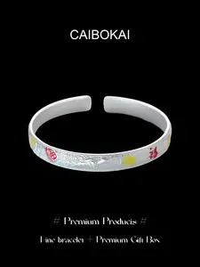Elegant Enamel Bracelet in Luxury Gift Box with Bag, Perfect for Thoughtful Gifts, Stylish and Practical Jewelry Present