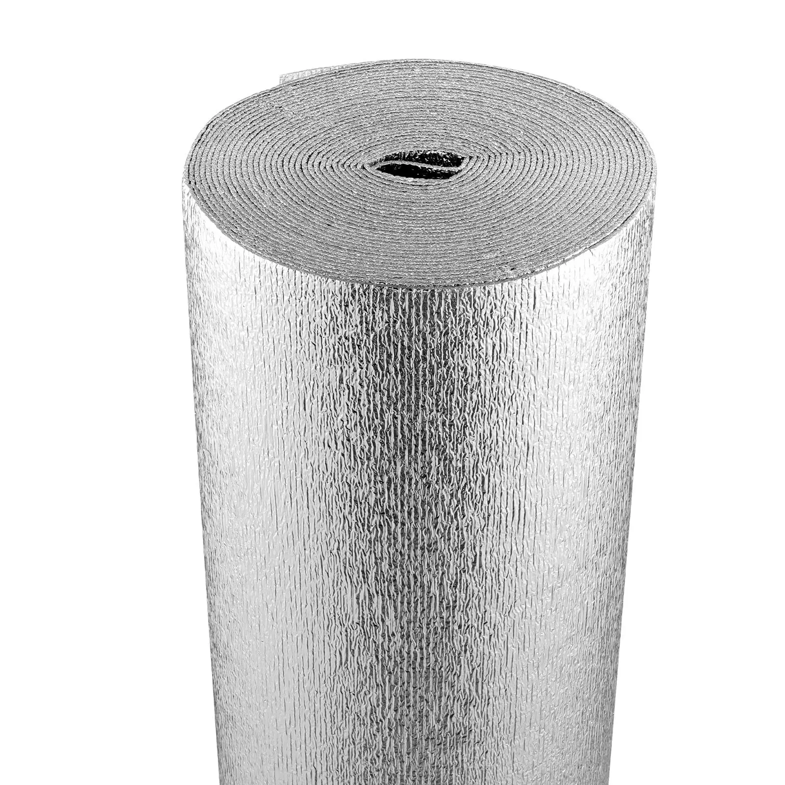 【SummerFinds】VEVOR Double Reflective Insulation Roll, 3.2 mm Foam Core Radiant Barrier, 48 in x 50 ft Double-Sided Aluminum Foil EPE Foam Shield, Thermal Insulation for Window, RV Roof, Garage Door