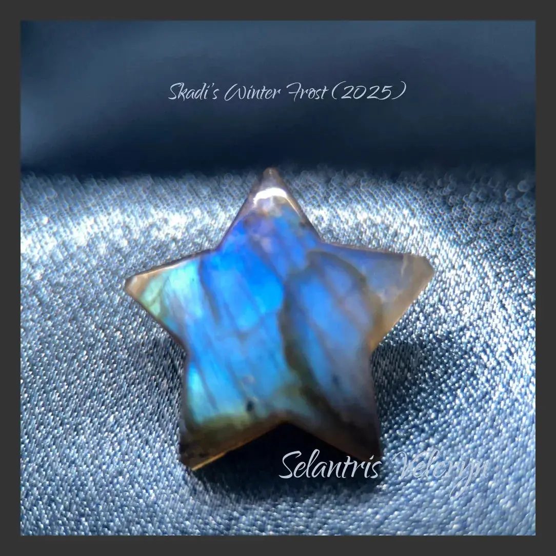 Star of the North Carved Labradorite Star Altar Stone