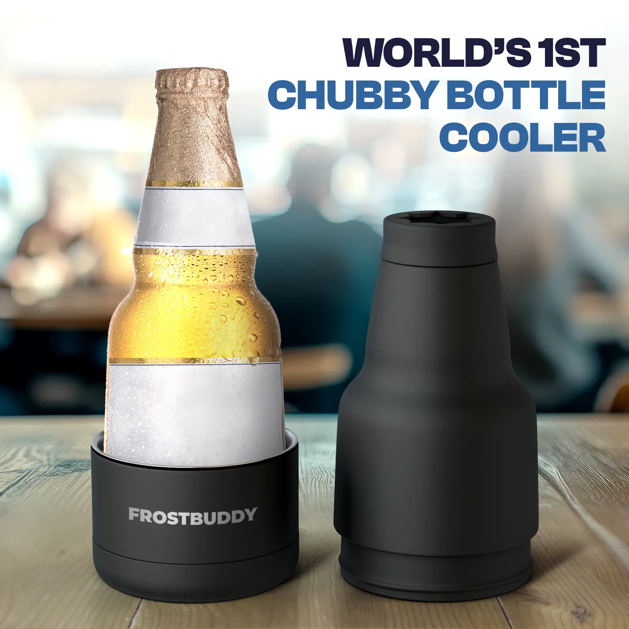 Chubby Buddy - Stainless Steel - Double Wall Vacuum Sealed - Glass Bottle Insulator Chubby Buddy - Stainless Steel - Double Wall Vacuum Sealed - Glass Bottle Insulator
