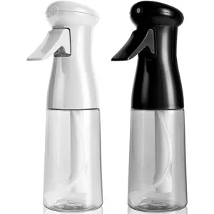 Bottle For Hair, Continuous Mister Empty  Bottles, Ultra Fine Mist Water Sprayer for Hairstyling, Cleaning, , Pets, Barbers, Salons, Essential Oil Scents - 2 Pack 6.8 OZ