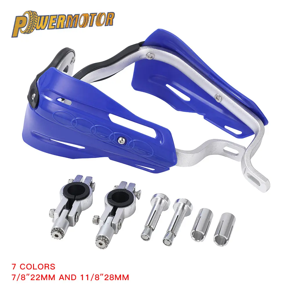Universal Metal Impact Resistant Motorcycle Handguards - Motocross Wind Deflectors, Off-Road Riding Hand Protectors for Dirt Bike, ATV, 22mm-28mm/11/8" 28mm Handlebars, Includes Hardware