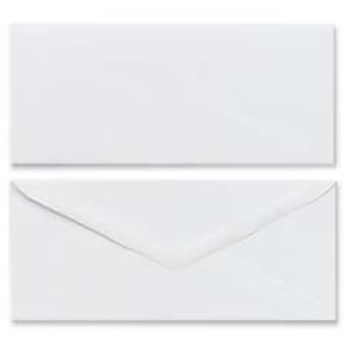 212 MAIN Plain White Business Envelopes, 6.75 in Gummed Flap Home & Office Mailing Envelopes, 100-Count Box
