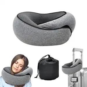 Travel Neck Portable Adjustable Soft Noon Break Sleep Pillows Memory Foam U-shaped Pillow Snail Style