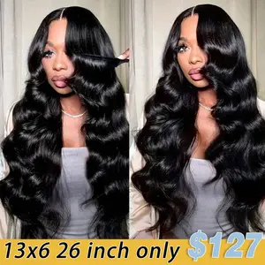 [26 Inch Only $127] STERLY 200% Density 13x6 Full Lace Frontal Body Wave Wig 7x6 Glueless Wigs Ready to Wear Beginner Friendly Wig Pre Plucked Pre Cut Smooth HD Transparent Lace Front Wig