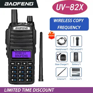 Baofeng Eu-82x Two-Way Radio Walkie Talkie, Dual Band Radio, Dual-Purpose Communication Device, Ideal for Outdoor & Indoor Use, Durable Design
