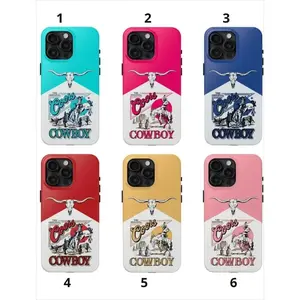 Coors Rodeo Cowboy Aesthetic Tough phone Cases For iPhone 17 16 15 14 13 12 Promax Pro Plus, Double-layer hard shell protection,best Gift