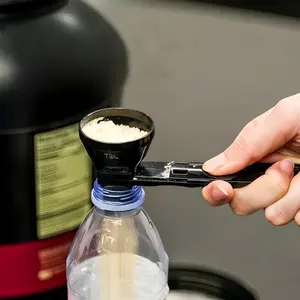 【Buy 1 Get 1 Free】Protein Powder Sliding Spoon,High Quality Funnel for Pre Workout Creatine Powder Formula,Coffee Milk Smoothie Chocolate Powder Kitchen Utensils BPA Free Plastic,Perfect Gift for Valentine's Day Father's Day Anniversary