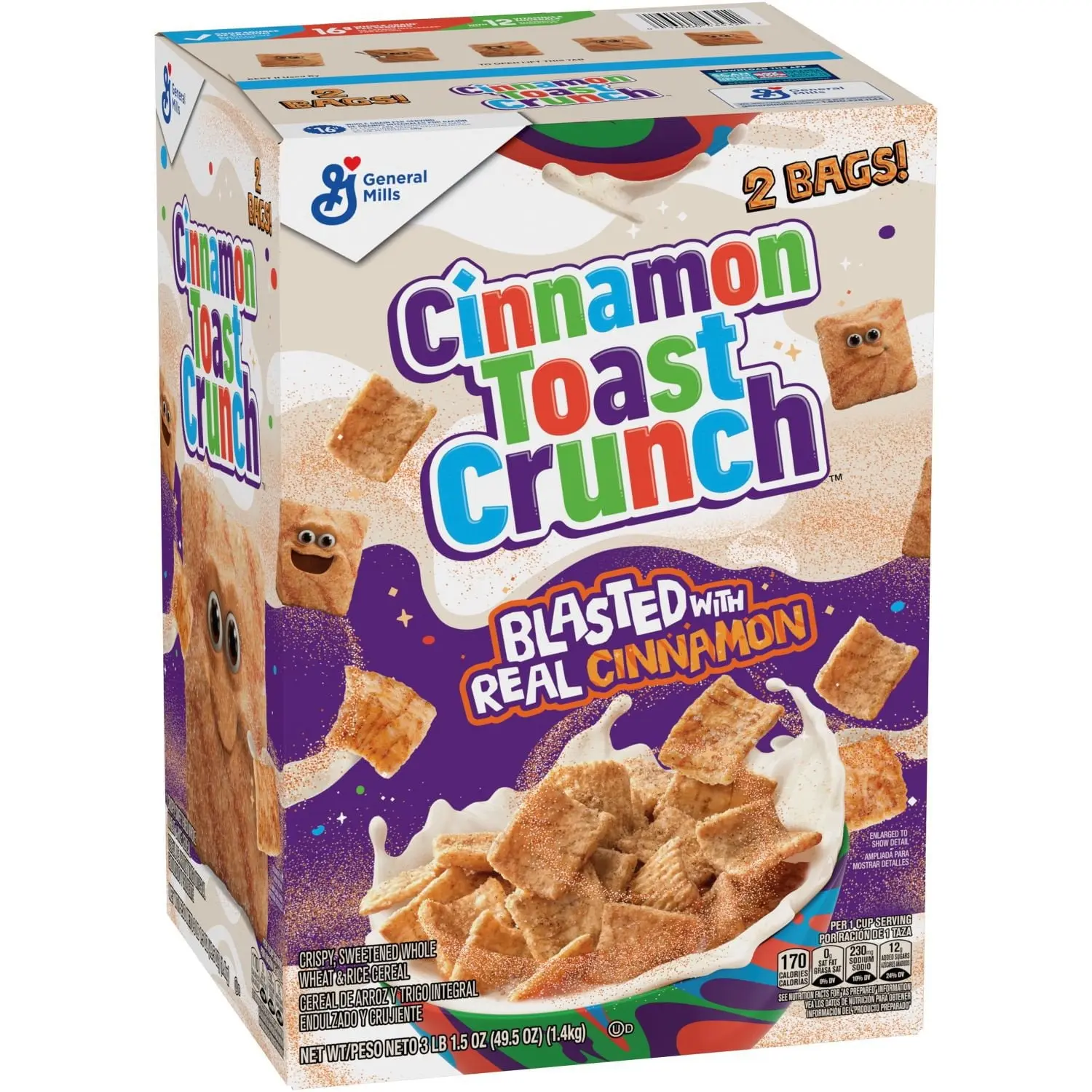 Cinnamon Toast Crunch Cereal, 49.5 oz.