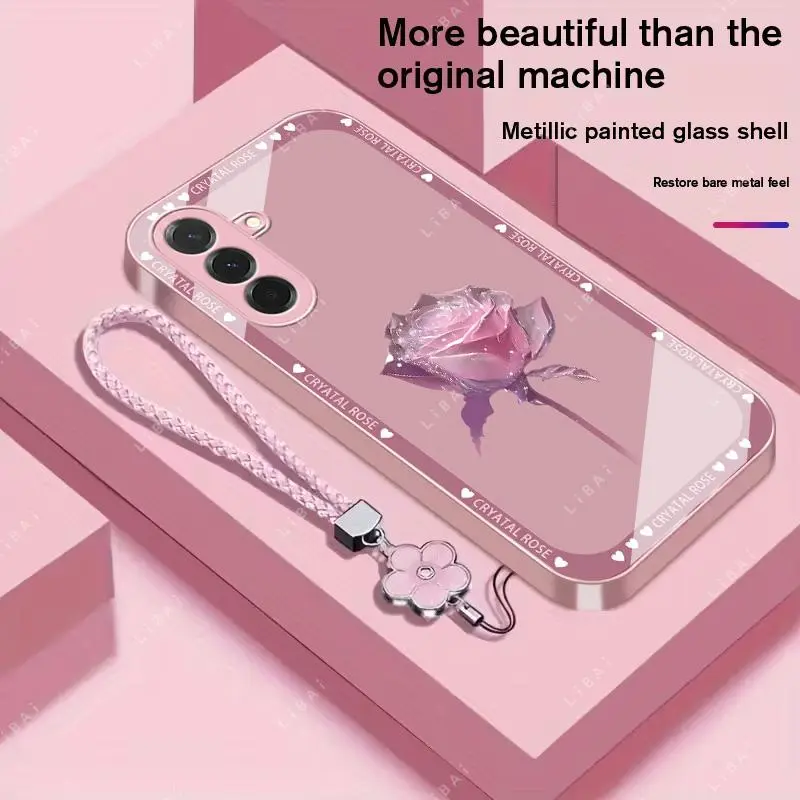 Suitable for [Galaxy A36] Brand new premium phone case, Free four-leaf clover lanyard，drop-proof and fingerprint-resistant，simple and elegant design，multiple colors available YM99
