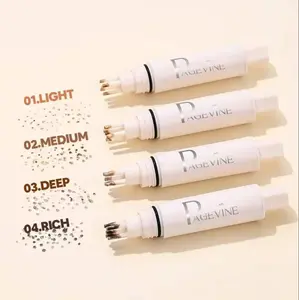Use the imitation freckle stamp - natural makeup effect, 5-prong freckle pen, long-lasting freckle stamp pen, 1 waterproof quick-drying freckle pen, Natural imitation freckle makeup pen, women's makeup tools, cosmetics, and makeup products