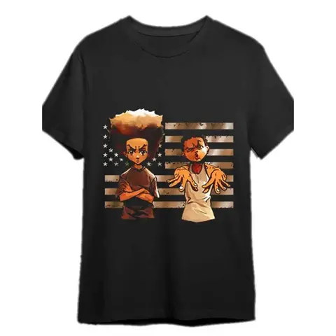 Summer t Shirts New Boondocks Creative Print for Men Women Couple Fashion T-Shirt