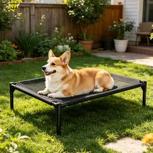 「PawPlanet」 Pet Bed-Breathable Mesh/Oxford cloth，Breathable Elevated Cooling Dog Bed，nodogonthefloor,Puppy cooling mat bed,Portable dog camping bed,Orthopedic joint relief dog bed,Mesh dog bed,Elevated dog bed,Suspended dog bed