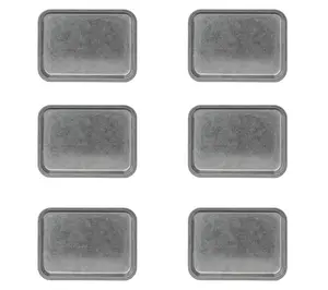 10 Strawberry Street Set of 6 Moab Dinnerware, 7x10" Rectangle