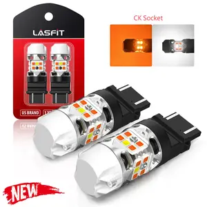 Lasfit (CK Socket) 3157 4157 LED Turn Signal Bulbs CanBus-Ready Switchback CK Socket | T3 Series,2 PCS