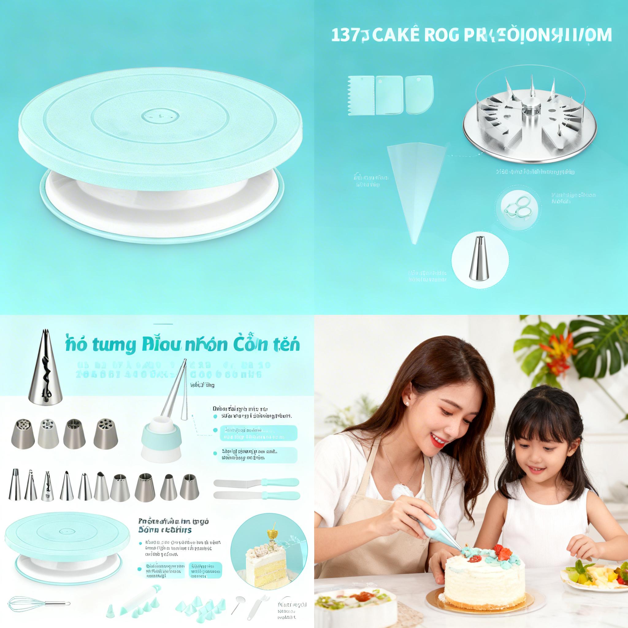 137 Pcs Cake Decorating Supplies Kit with Rotating Turntable, 58 Icing Tips, Piping Bags, Spatulas, Scrapers & Baking Tools Set for Beginners & Pros, Cake Decorating Set for Frosting, Birthday Cakes, Cupcakes 137 Pcs Cake Decorating Supplies Kit with Rotating Turntable, 58 Icing Tips, Piping Bags, Spatulas, Scrapers & Baking Tools Set for Beginners & Pros, Cake Decorating Set for Frosting, Birthday Cakes, Cupcakes