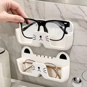 Wall-Mounted Eyewear Organizer, Durable & Stylish Storage Solution for Sunglasses & Glasses, Space-Saving Design for Home Use, Punch Free Organizer