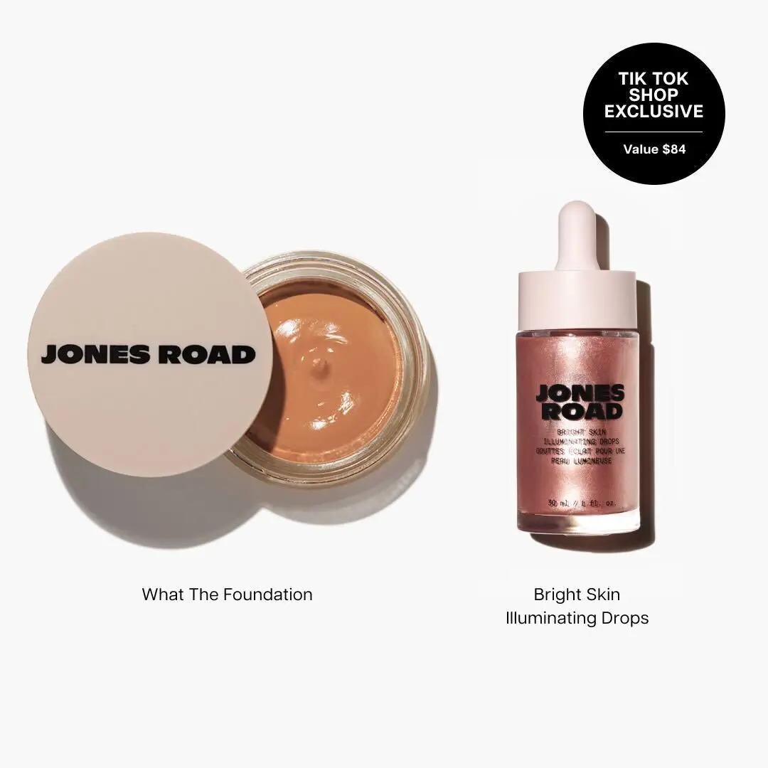Glow Base Duo: Bright Skin Illuminating Drops & What The Foundation
