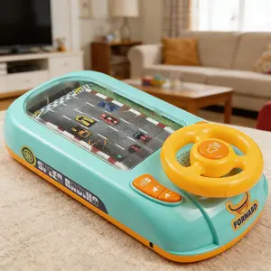 Racing Adventure Car Steering Wheel Toy – Interactive Musical Driving Simulation, Educational Toddler Game, Pretend Play for Kids Boys & Girls, Develop Motor Skills, Parent-Child Fun, Ideal Birthday Gift