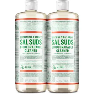 - Sal Suds Biodegradable Cleaner (32oz, 2-Pack)  Concentrated  Purpose Cleaning Solution & Mop Soap, For Floors, Laundry & Dishes   Formula Made with -Based Surfactants