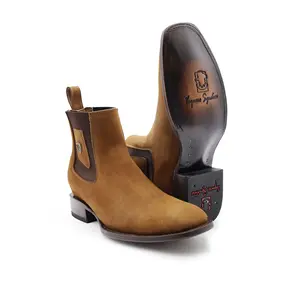 2702630 - Men's Vaquero Signature Chelsea Diamond Ankle Toe Boots (Nobuck Topo)