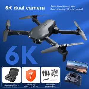 V13 Remote Control Drone (3 Batteries) — 6K HD Dual-Camera, WiFi FPV, Foldable Quadcopter Camera Drone