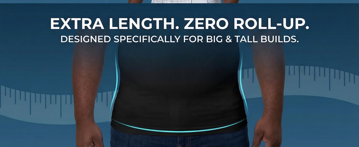 QORE LOGIQ Men’s Tall Fit Compression Shapewear Clothing Shirt - Tummy Control Slimming Undershirt, Seamless Spandex Body Shaper for Gym & Daily Wear Menswear, Seamless Spandex Shapewear QORE LOGIQ Men’s Tall Fit Compression Shapewear Clothing Shirt - Tummy Control Slimming Undershirt, Seamless Spandex Body Shaper for Gym & Daily Wear Menswear, Seamless Spandex Shapewear