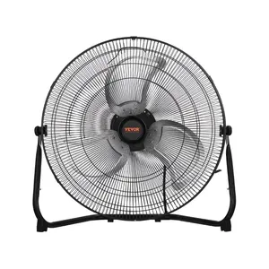 【FathersDayGift】VEVOR 18 Inch Floor Fan 3 Speeds 360° Adjustable Tilt High-Velocity Industrial Cooler Fan