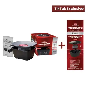 Ortho Home Defense Mosquito Kill & Prevent System Bundle with 30-Day Refill Bands – Dual-Action Outdoor Protection (Up to 4,300 sq ft)