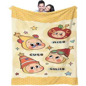 Star Person Pattern, Soft, Warm And Lightweight Plush Blanket, Suitable For Bed, Sofa, Car, Room Decoration, Suitable As a Moving And Holiday Gift