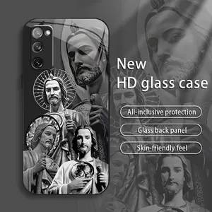 Suitable for [Galaxy S20 Fe] Jesus New stylish high quality glass protective case affordable anti-drop anti-fingerprint-888