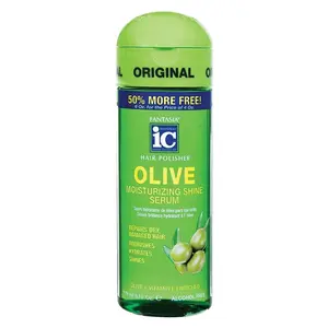 Fantasia IC Olive Oil Liquid Moisturizing Shine Serum - 6 oz Alcohol-Free Haircare Leave-In Moisturizer, Lightweight Daily Anti-Frizz & Gloss Treatment for Dry Hair