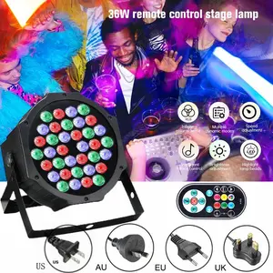 36 LED Stage Lights RGB DJ LED Par Lights Remote Sound Control Auto Play Uplights for Wedding Birthday Holiday Music Show Dance Party Stage Lighting,, Professional Stage Equipment, Best Gift