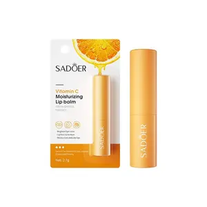 Vitamin C Hydrating Lip Balm, Smooth Hydrate Lips, Moisturizing Juicy Lip Balm, Lip Moisturizer for Dry Cracks, Glossy Lip Glaze Stick Plumping Lip Gloss