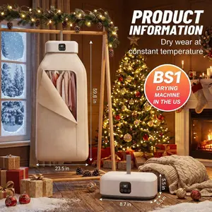 Mini Portable Clothes Dryer for Apartment, Dorm, RV & Travel, Easy-to-Use Compact Electric Dryer with Dryer Bag for Daily Laundry & Quick Drying