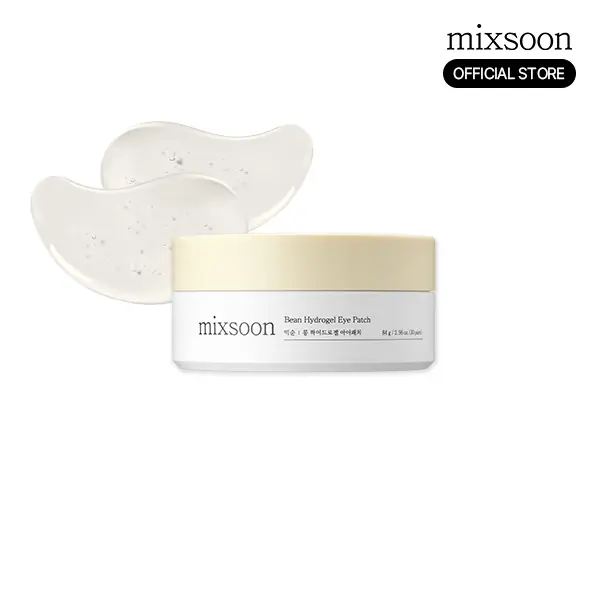 [mixsoon Official] Bean Hydrogel Eye Patch 30 Pairs — Revitalizing Under-Eye Skincare, Moisturizer, Eye Brightener