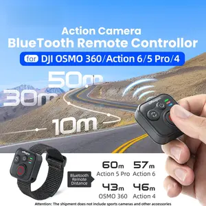 Dji Osmo Bluetooth-compatible Remote Control for 360 Action Camera 6, 5 Pro and 4, Essential Accessory for Filmmakers and Adventurers